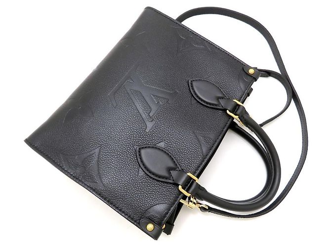 Bolsa Louis Vuitton Monogram Empreinte OnTheGo PM Preto - vista 5