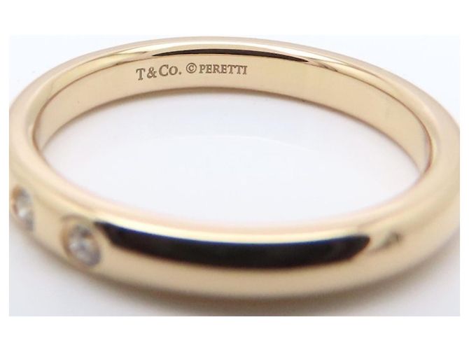 Autre Marque Anello fede impilabile Tiffany & Co. in oro rosa 18K - vista 6