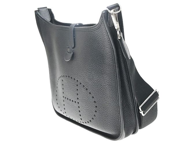 Hermès Bolsa Hermes Evelyne Gen III Clemence PM Preto - vista 3
