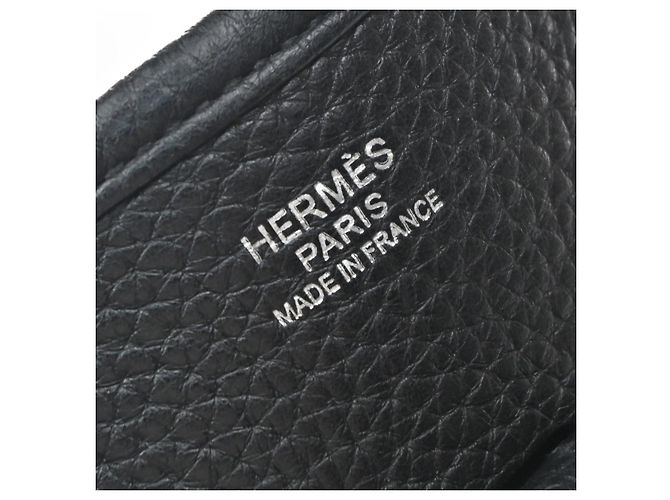 Hermès Bolsa Hermes Evelyne Gen III Clemence PM Preto - vista 6
