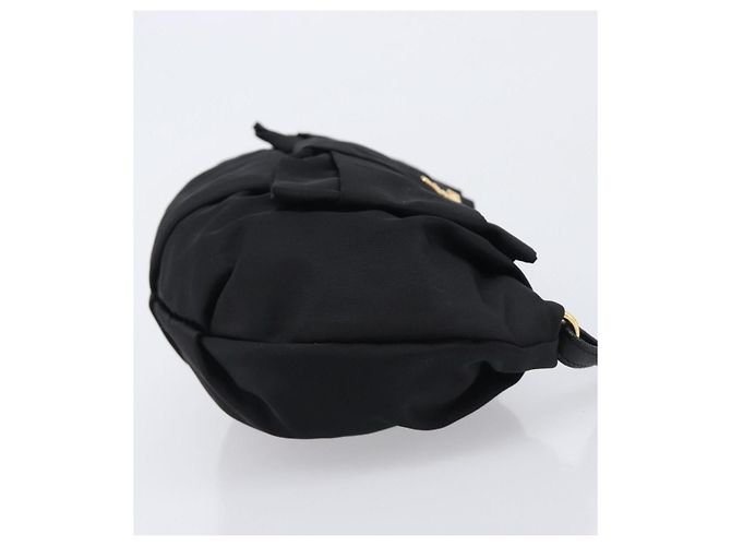 Porta-moedas de pulso Prada Bow Tessuto Small Preto - vista 3