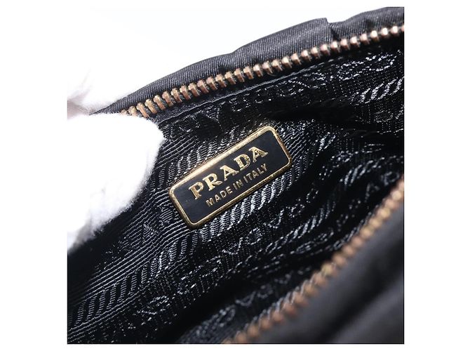 Porta-moedas de pulso Prada Bow Tessuto Small Preto - vista 6