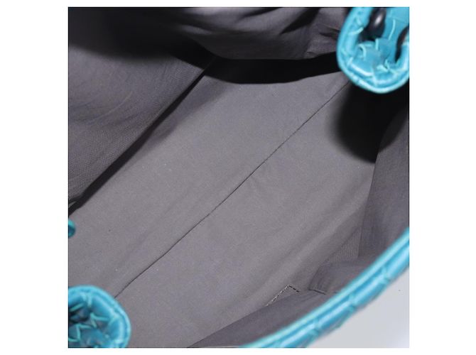 Bottega Veneta Adjustable Flap Intrecciato Nappa Medium Blau - Ansicht 5