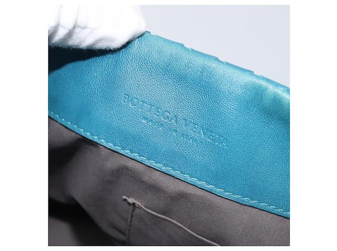 Bottega Veneta Adjustable Flap Intrecciato Nappa Medium Blau - Ansicht 6