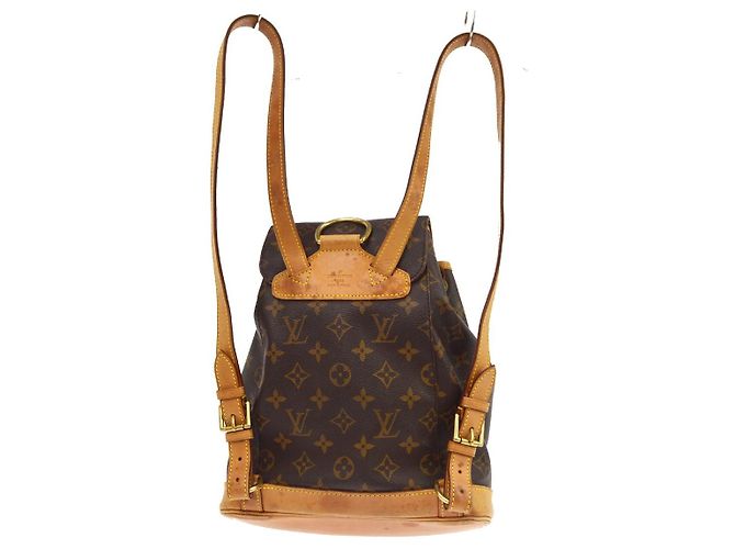 Louis Vuitton Vintage Montsouris Monogram Canvas MM Marron - vue 2