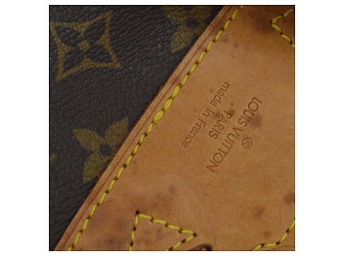 Louis Vuitton Vintage Montsouris Monogram Canvas MM Marron - vue 4