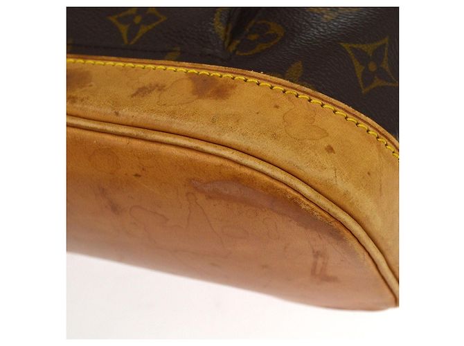 Louis Vuitton Vintage Montsouris Monogram Canvas MM Marron - vue 7