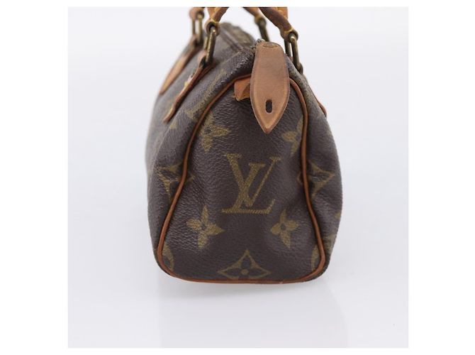 Louis Vuitton Speedy Mini HL Monogram Canvas Marrone - vista 4