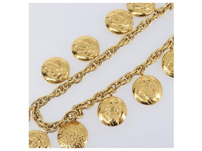Chanel Vintage Diamond Coco Mademoiselle Long Metal Golden - Ansicht 5