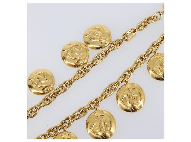 Chanel Vintage Diamond Coco Mademoiselle Long Metal Golden - Ansicht 6