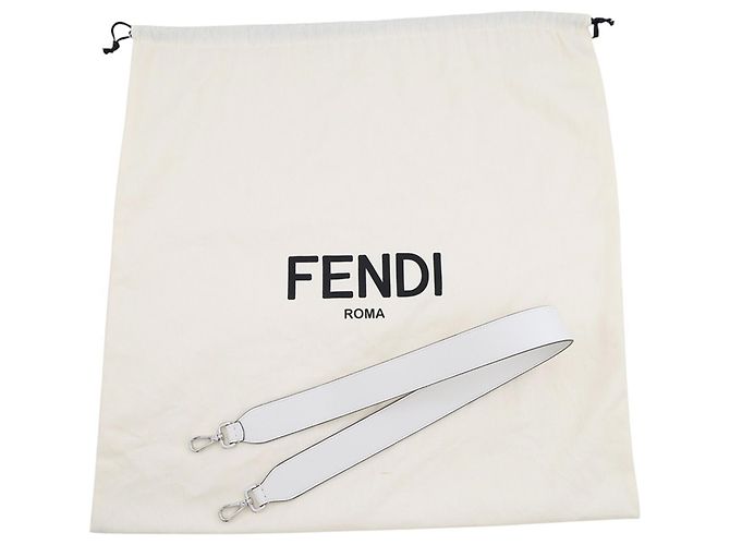 Bolso Tote Fendi Sunshine Medium Blanco Amarillo - vista 17