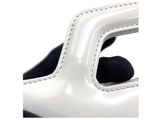 Borsa a mano in pelle Wanda Mini Salvatore Ferragamo Bianco - vista 13