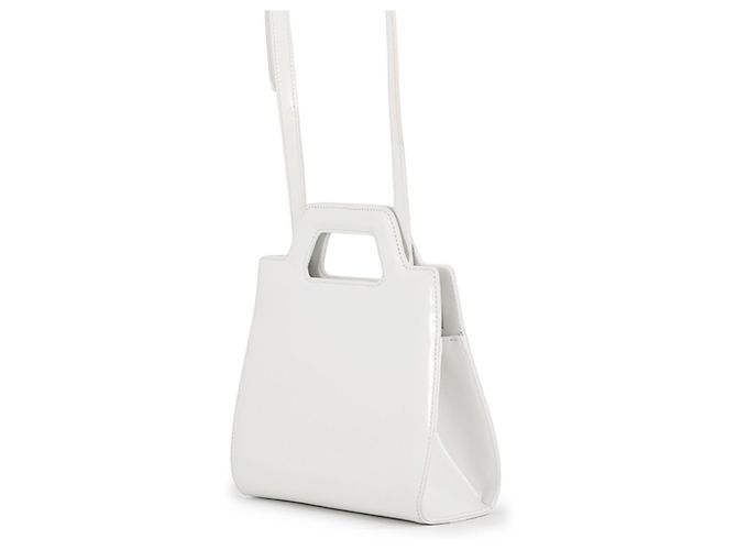 Borsa a mano in pelle Wanda Mini Salvatore Ferragamo Bianco - vista 2