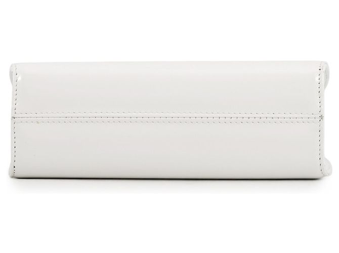 Borsa a mano in pelle Wanda Mini Salvatore Ferragamo Bianco - vista 3