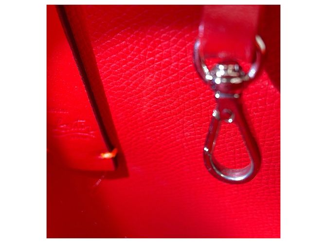 Borsa borchiata Christian Louboutin CABATA N S Mini Arancione - vista 13
