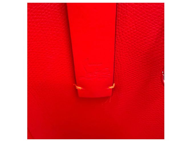 Borsa borchiata Christian Louboutin CABATA N S Mini Arancione - vista 16