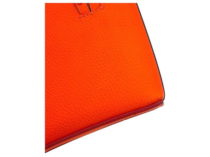 Borsa borchiata Christian Louboutin CABATA N S Mini Arancione - vista 7