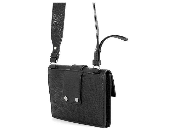 Borsa a spalla Fendi Selleria Baguette Clutch Nero - vista 2