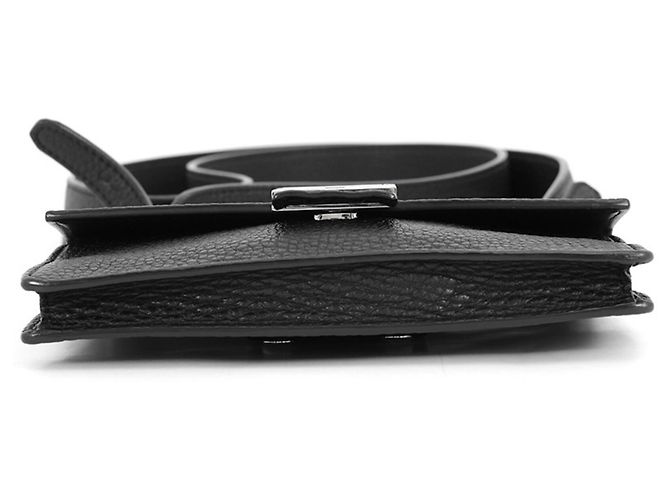 Borsa a spalla Fendi Selleria Baguette Clutch Nero - vista 3
