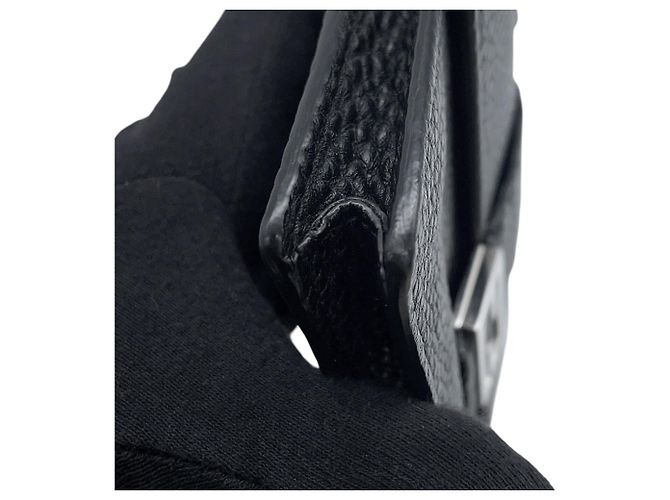 Borsa a spalla Fendi Selleria Baguette Clutch Nero - vista 6
