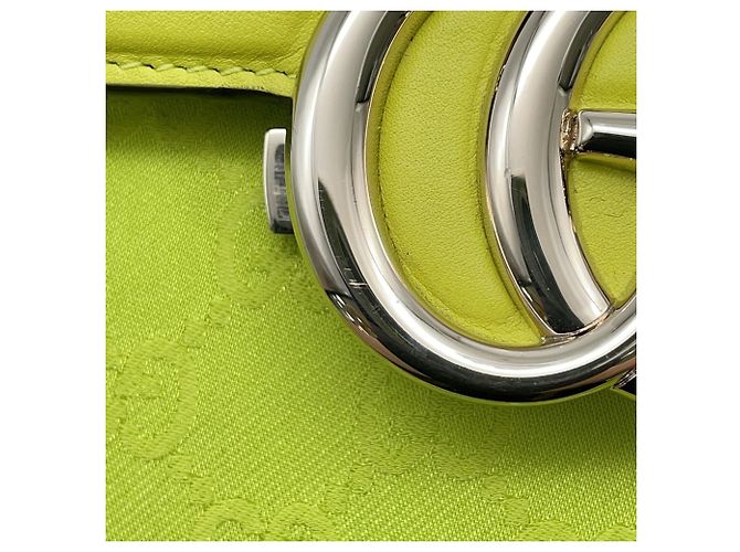 Gucci GG Marmont Small Schultertasche mit Kette Grün - Ansicht 11