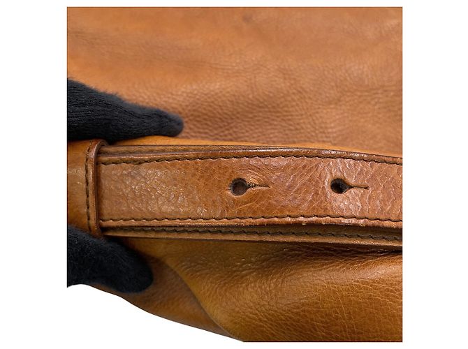 Borsa a tracolla in pelle Mombasa Yves Saint Laurent Marrone - vista 14