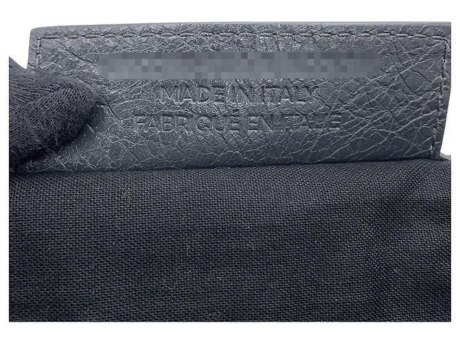 Borsa Balenciaga in pelle e tela grigia Marrone - vista 16