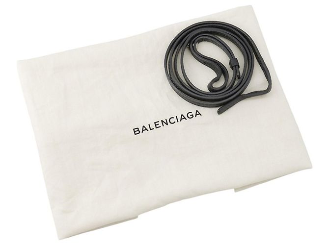 Borsa Balenciaga in pelle e tela grigia Marrone - vista 17