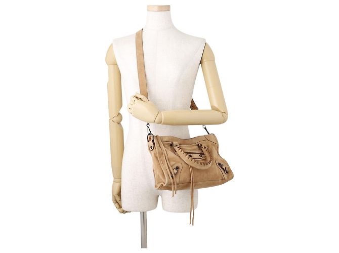 Borsa Balenciaga Le City Small Cammello - vista 5