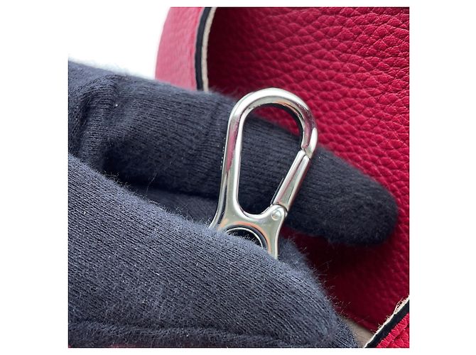 Sac à main en cuir Loewe Hammock Small Bordeaux - vue 12