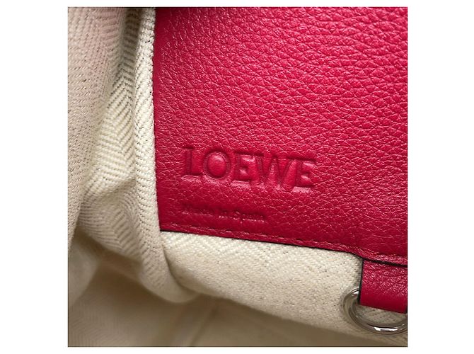 Sac à main en cuir Loewe Hammock Small Bordeaux - vue 16