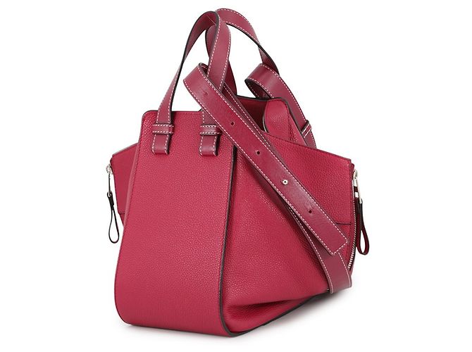 Sac à main en cuir Loewe Hammock Small Bordeaux - vue 2