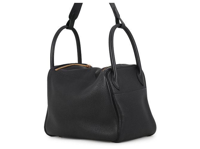 Hermès Sac à main Hermes Lindy 30 Noir - vue 2