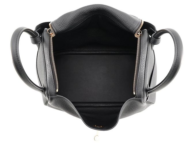 Hermès Sac à main Hermes Lindy 30 Noir - vue 5