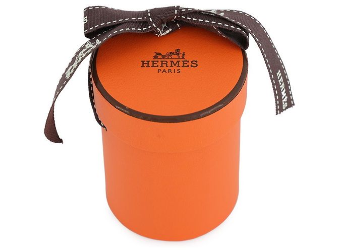 Lenço de Seda Twilly Hermès - Design de Corrida de Cavalos Marrom Cru - vista 8