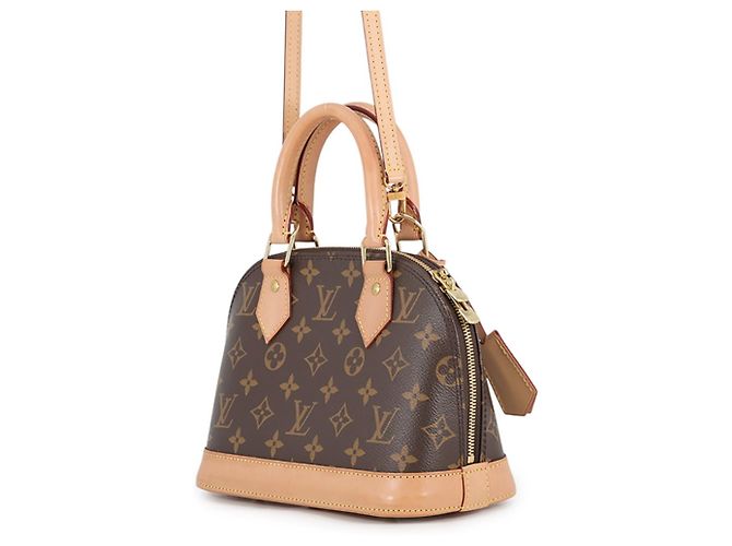 Bolso de mano Louis Vuitton Alma BB Monogram Castaño - vista 2