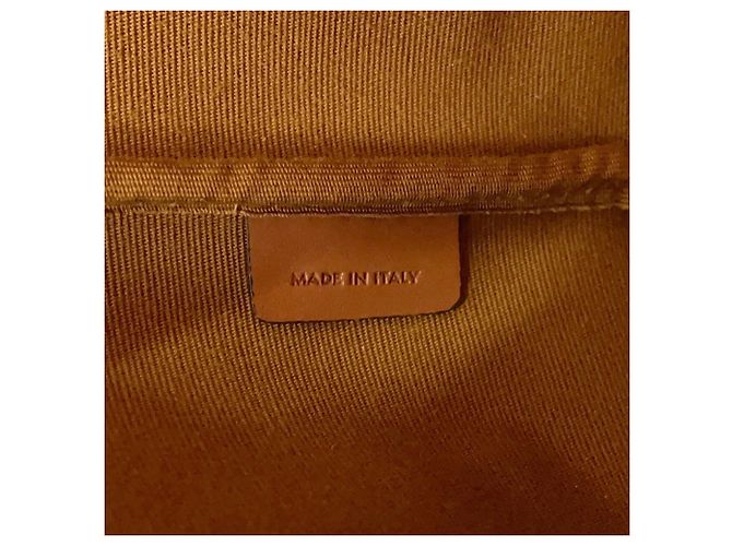Céline Sac à main Celine Clara Medium Triomphe en cuir de veau Marron - vue 11
