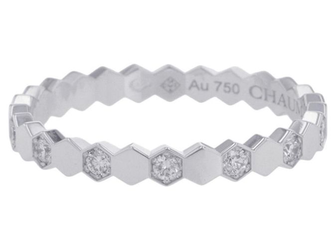 Anel Chaumet Bee de em ouro branco 18K - vista 2