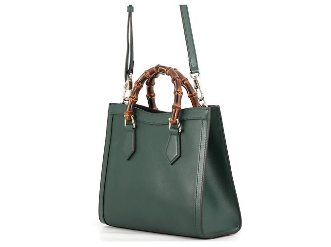 Gucci Diana Bamboo Tote Handtasche Medium Grün - Ansicht 2
