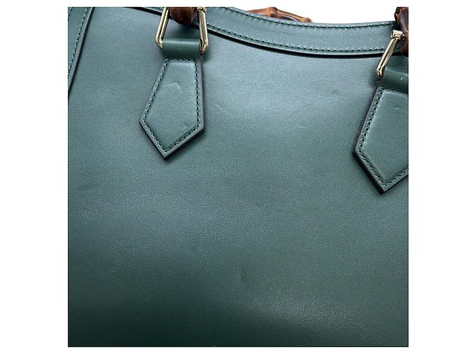Gucci Diana Bamboo Tote Handtasche Medium Grün - Ansicht 8