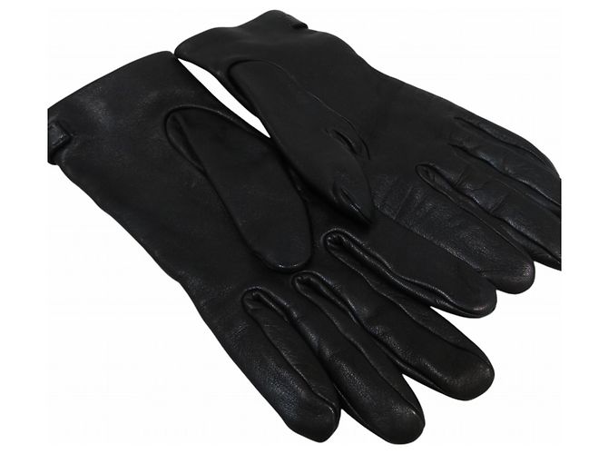 Hermès Hermes Kelly Leather Gloves Black - view 4