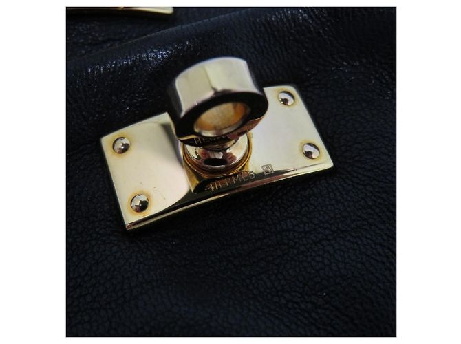 Hermès Hermes Kelly Leather Gloves Black - view 9