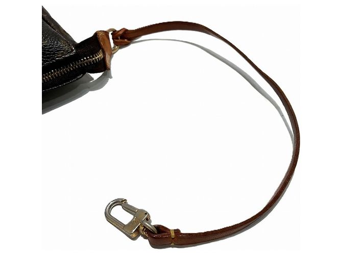 Louis Vuitton Pochette Accessoires Handbag Pouch Castaño - vista 6