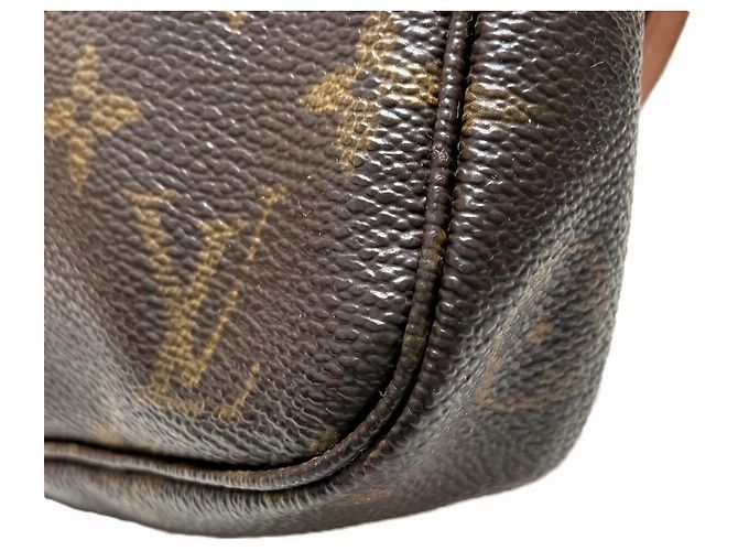 Louis Vuitton Pochette Accessoires Handbag Pouch Castaño - vista 8