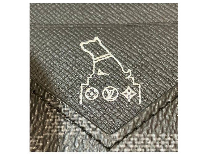 Louis Vuitton Business Card Case Black - view 7