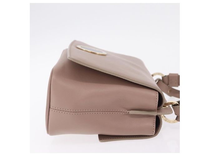 Bulgari Bvlgari Signature Top Handle Leather Medium Beige - Ansicht 3