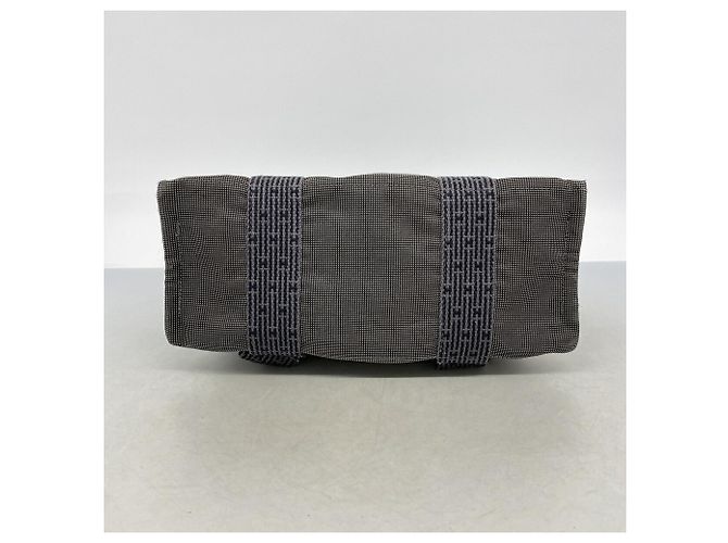 Hermès Zaino Hermes in nylon grigio Marrone - vista 3