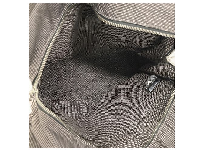 Hermès Zaino Hermes in nylon grigio Marrone - vista 4