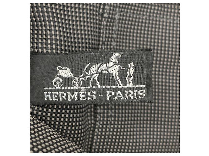Hermès Zaino Hermes in nylon grigio Marrone - vista 5