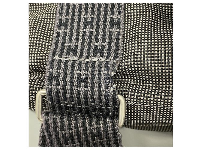 Hermès Zaino Hermes in nylon grigio Marrone - vista 6